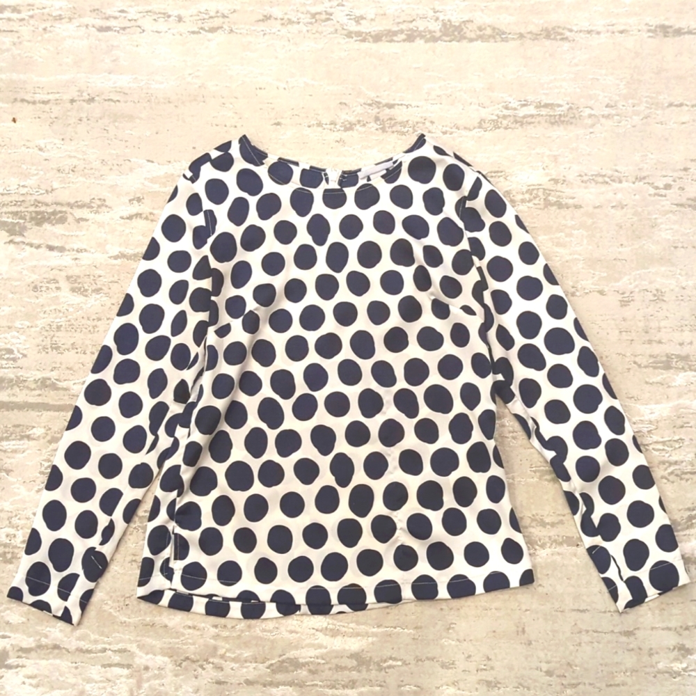 H&M - Blue Polka Dot Blouse
